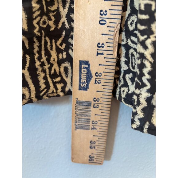 I.B. Diffusion 90s Y2K Unisex Shirt Size 12 Oversized Abstract Print 100% Silk - Picture 6 of 12